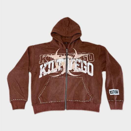 DIAMONDS ARE FOREVER ZIP UP HOODIE